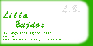 lilla bujdos business card